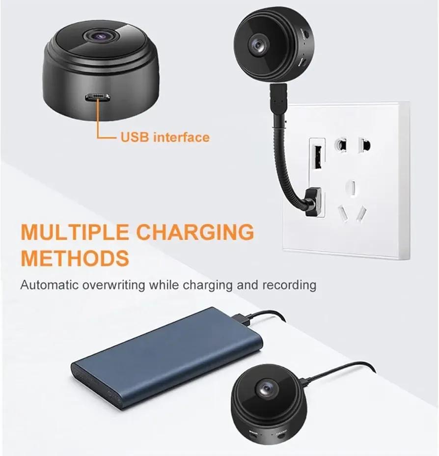 Mini Clear Vision Camera Black Long Range