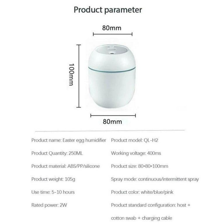 Foldable Air Humidifier White Rechargeable ABS Loved by 234+