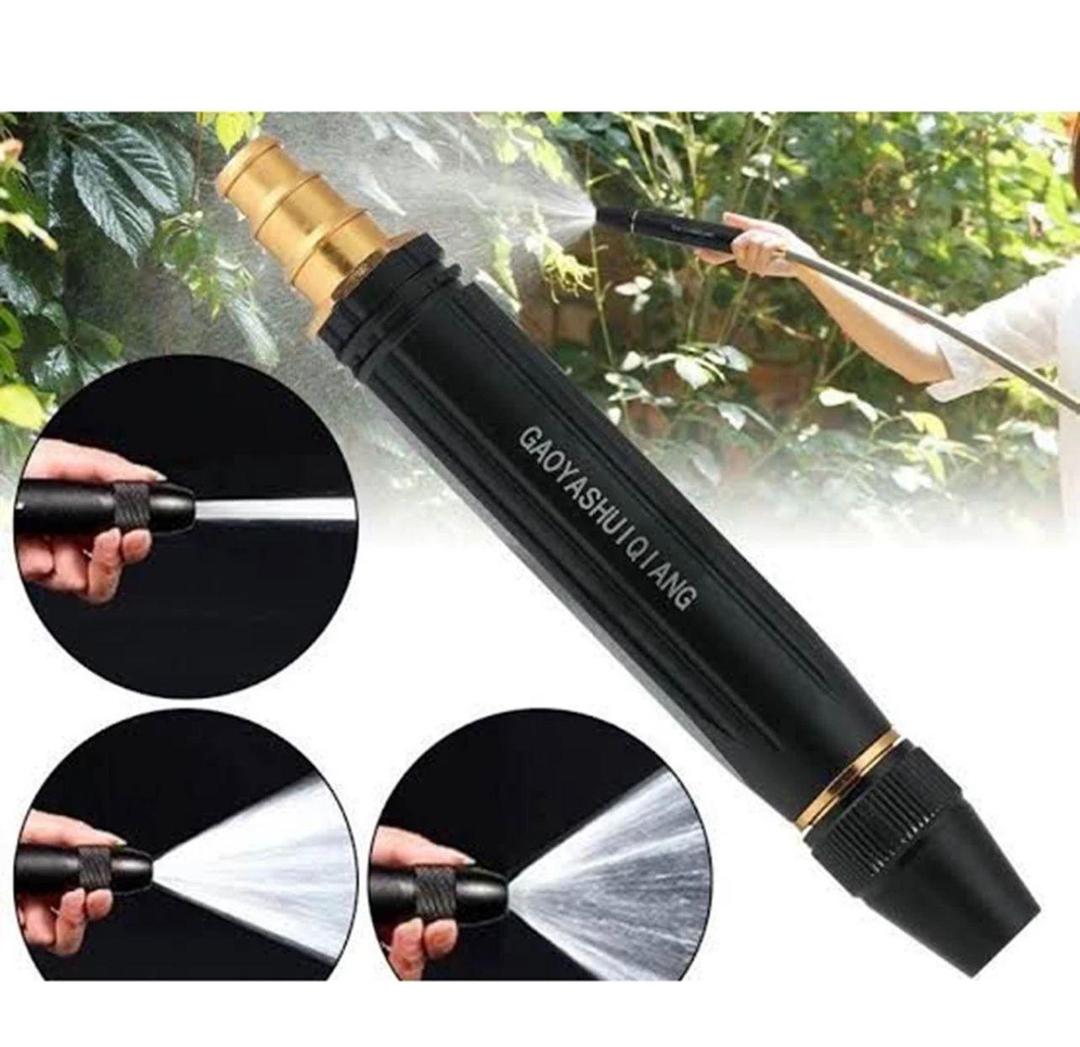 Water Pressure Nozzle Black Gold ABS 3 Spray