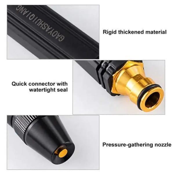 Water Pressure Nozzle Black Gold ABS 3 Spray