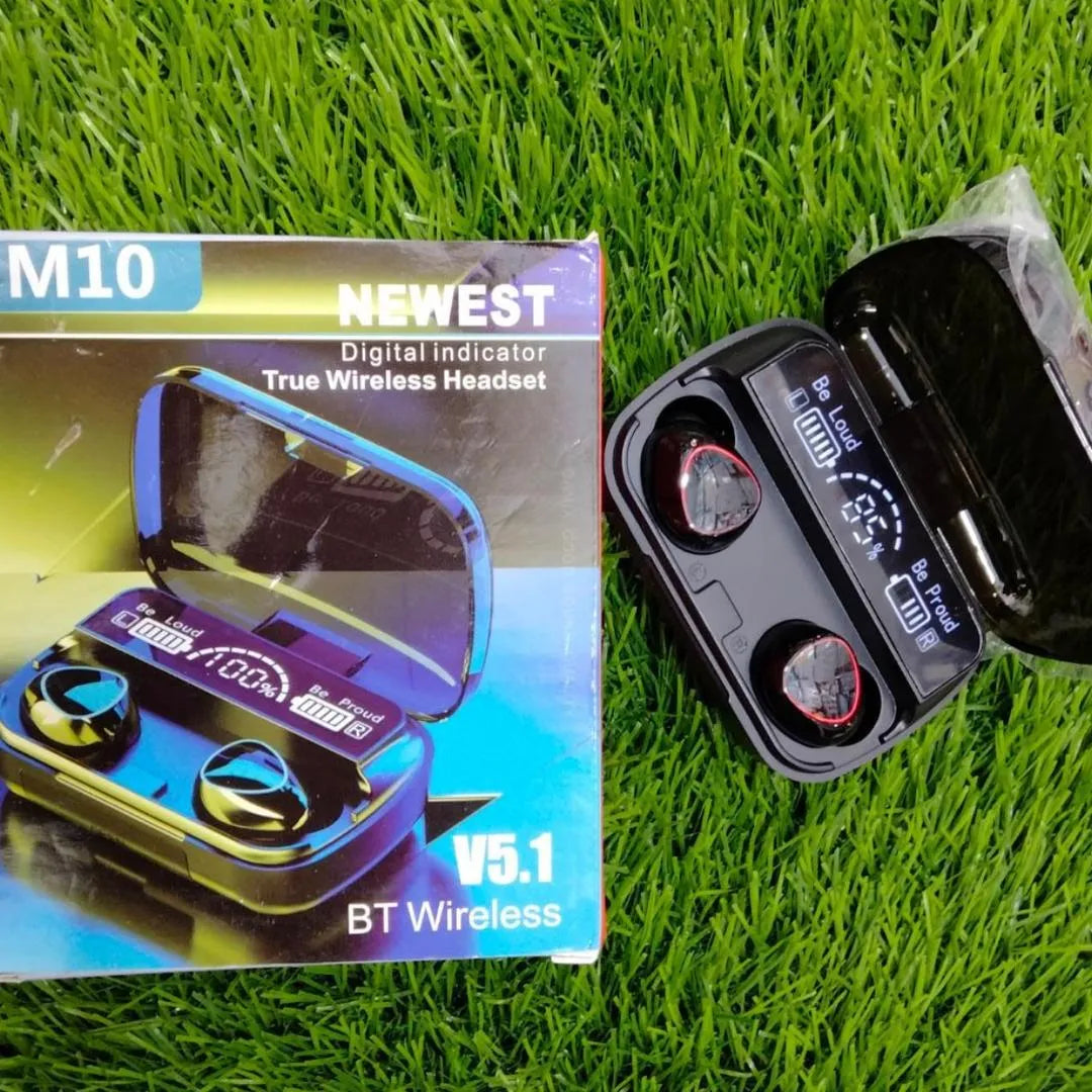 M10 Pro Bluetooth 5.1 Earbuds with Touch Control & LED Display