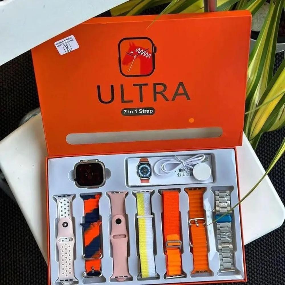 Smart Watch with 7 Belts & Water Resistant Design