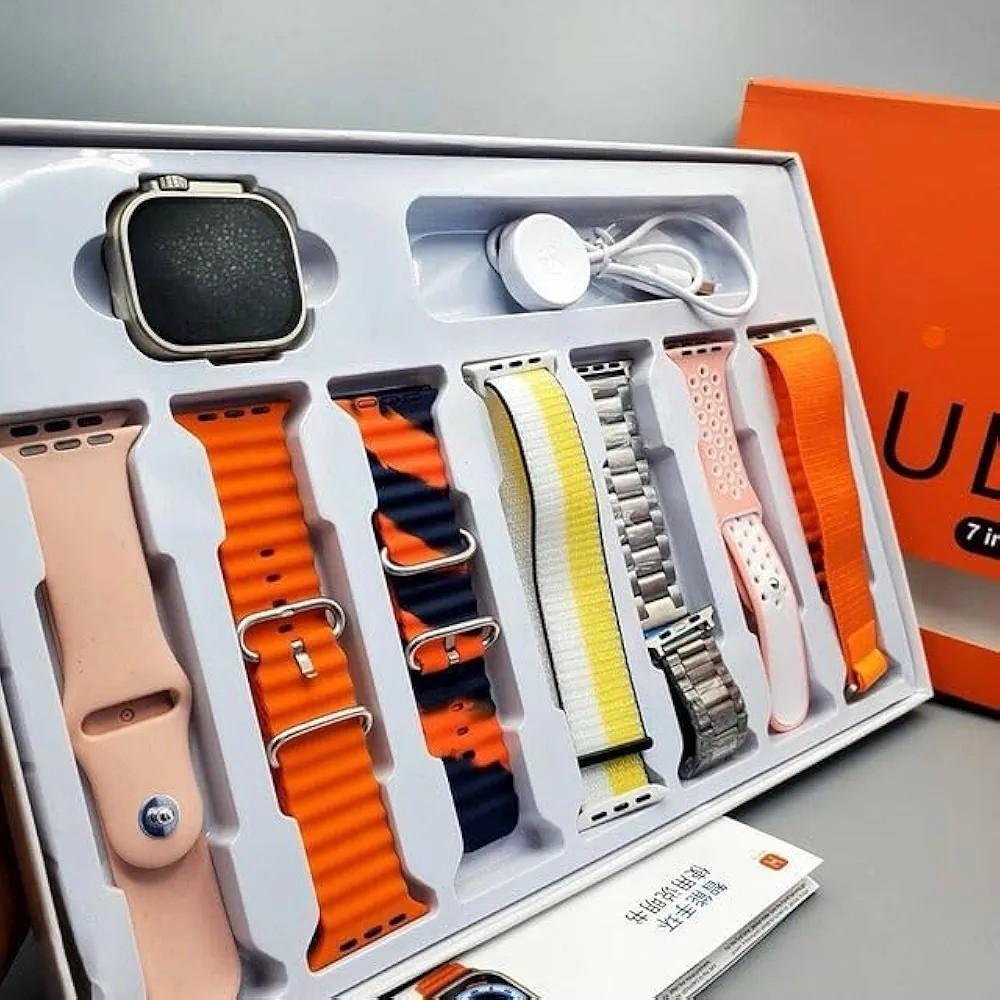 Smart Watch with 7 Belts & Water Resistant Design