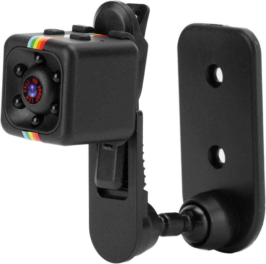Rechargeable Black Camera 3cm Clear Vision Portable Tech Gadget