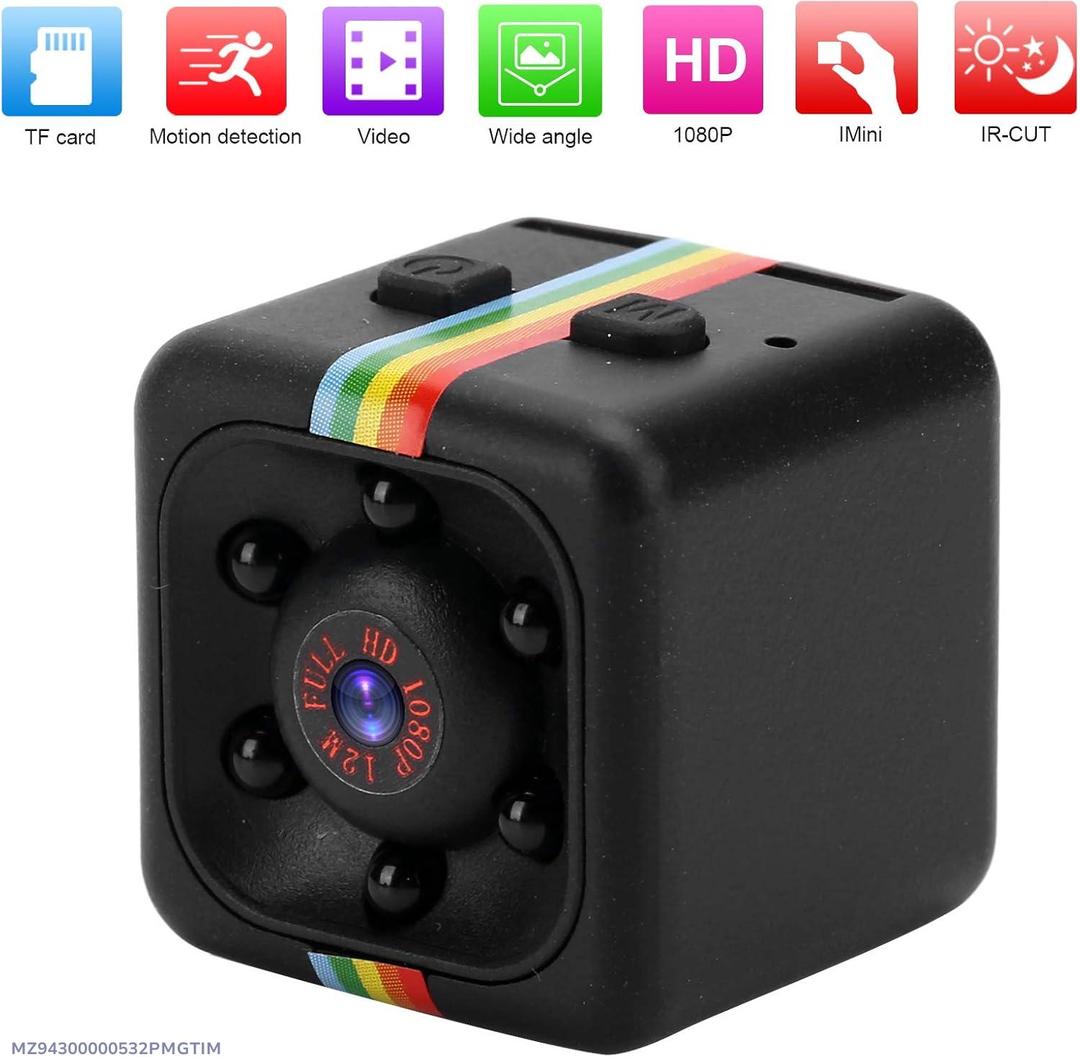 Rechargeable Black Camera 3cm Clear Vision Portable Tech Gadget